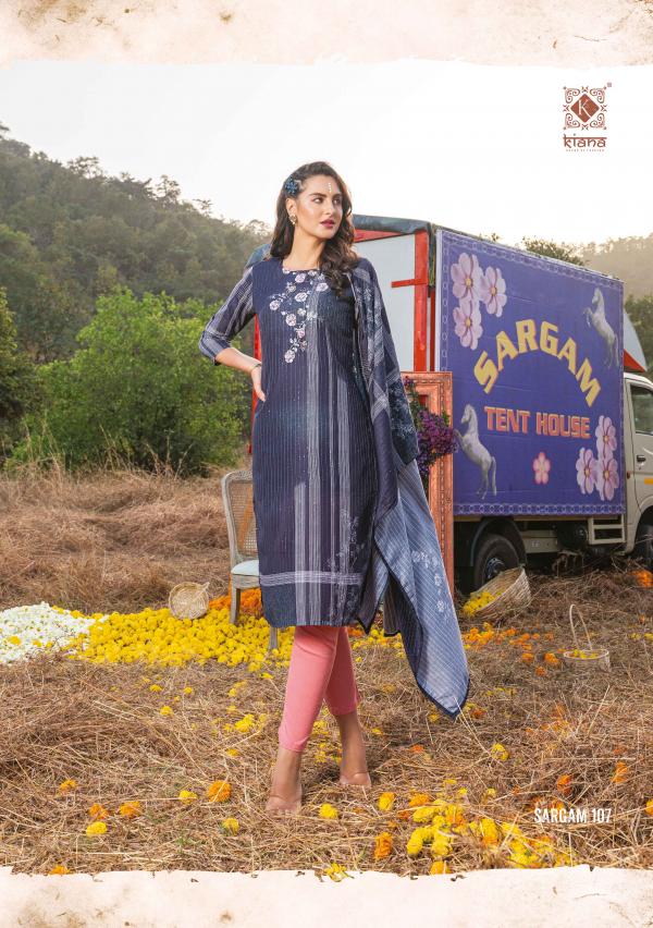 Kiana Sargam Fancy Kurti With Bottom Dupatta Collection